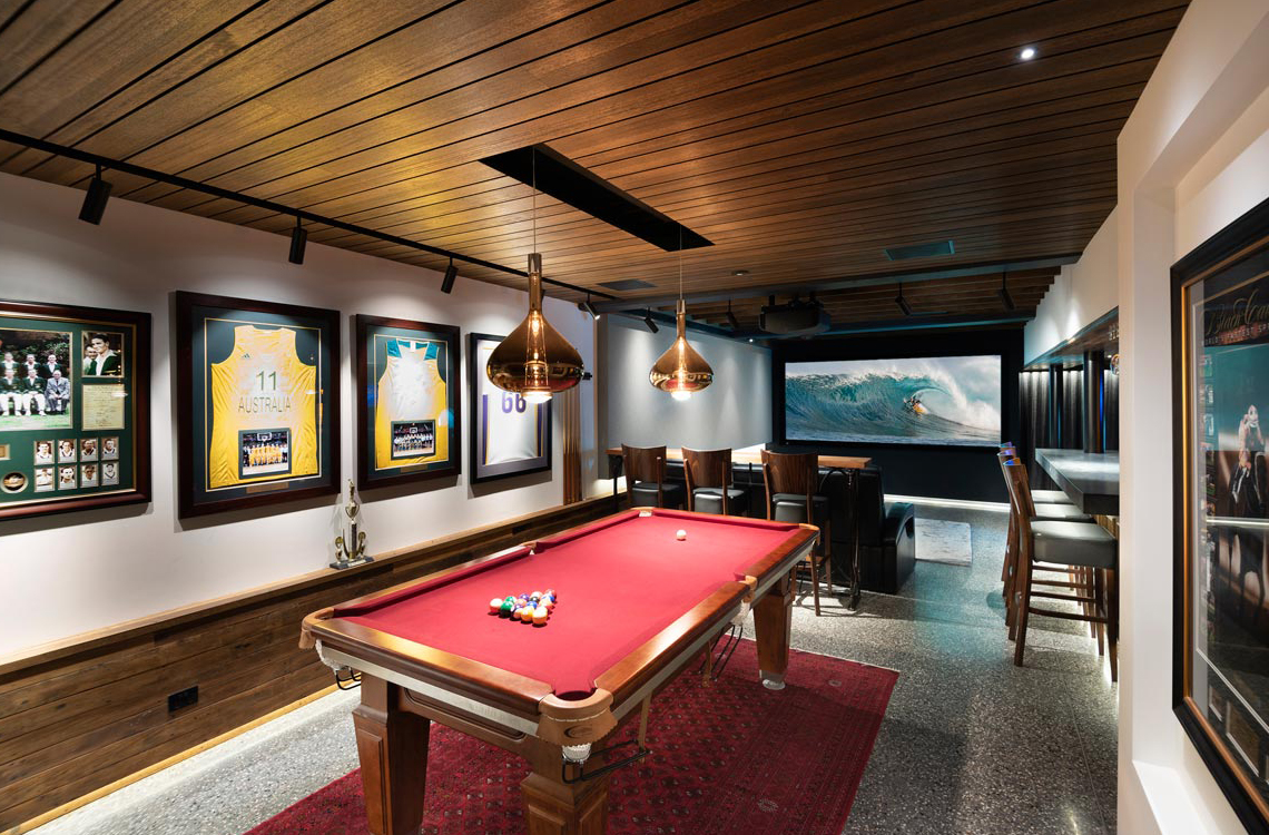 Residential PORT SIDE The ultimate home sports bar & cinema